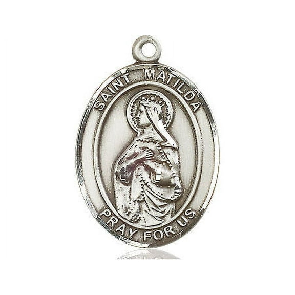 Extel Large Oval Pewter St. Matilda Medal, Made in USA