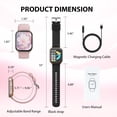 thumbnail image 3 of AUOSHI Smart Watch fits for Android & iPhone (Bluetooth Answer/Make Calls), 2.01 inch IP68 Waterproof Tracking Fitness, Sleep Monitor/Pedometer/Calories,Multiple Sports Modes,Pink, 3 of 10