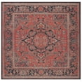 thumbnail image 2 of SAFAVIEH Journey Ethelinda Oriental Machine Washable Area Rug, Navy/Red, 6'7" x 6'7" Square, 2 of 13