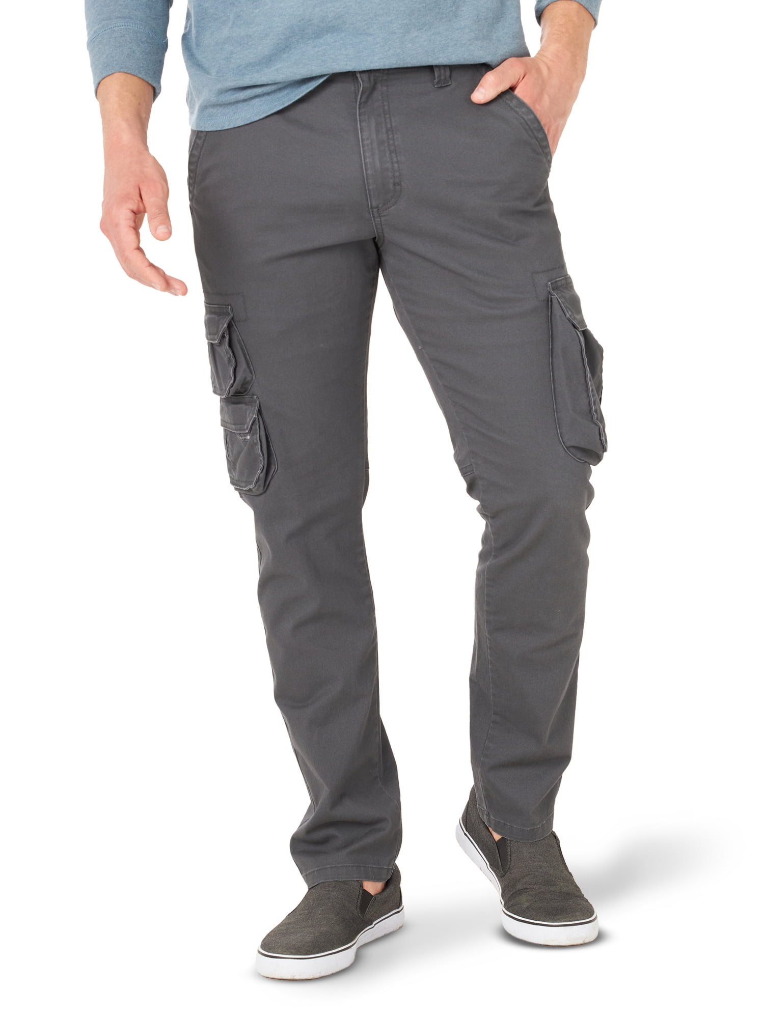 Essentials Men's Straight-Fit Stretch Cargo Pant 