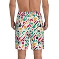 thumbnail image 3 of Kdxio Colorful Spots Print Mens Sleep Shorts Bottoms Soft Comfy Pajama Wear Pants with Drawstring Pockets, 3 of 7