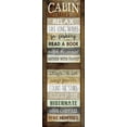 thumbnail image 2 of Rae, Marla 11x24 White Modern Wood Framed Museum Art Print Titled - Cabin Rules, 2 of 4