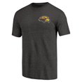 thumbnail image 2 of Men's Black Heather Southern Mississippi Golden Eagles Left Chest Distressed Logo Tri-Blend T-Shirt, 2 of 3