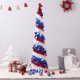 thumbnail image 3 of 5FT Artificial Tinsel Tree 4 de julio Día de la Independencia Tinsel Leyfeng Oropel de lentejuelas, 3 of 7
