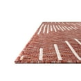 thumbnail image 5 of Unique Loom Outdoor Modern Collection Area Rug - Tambor (2' x 6' Runner Rust Red/Ivory), 5 of 6