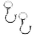 thumbnail image 2 of 2pcs Round Tube Positioning Hooks Curtain Rod Hooks Clothes Drying Rod Positioning Hooks, 2 of 4