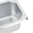 thumbnail image 4 of 1pcs Bassin en Acier Inoxydable pour Buffet, Assiettes, Casseroles, Plateau, Support de Plats, Conteneur Alimentaire Carré, 4 of 5
