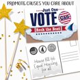 thumbnail image 5 of Vote Postcards Bulk - Just One Vote Can Rock the Boat - Set of 100 4x6 Standard Size - Show Patriotism and Promote Your Vote Counts, Send Postcards to Voters, 5 of 5