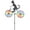 Black Cat, variant on Spencer 3D Animal Riding Bike Windmill, Cat Dog On Bicycle Wind Spinners Garden Pinwheels Decor with Stake for Home Yard Lawn Patio Decoration