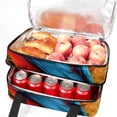 thumbnail image 5 of Parrot Double Layered Insulated Refrigerated Lunch Bag with Large Capacity - Hand Carry Meal Bag - 7.1x11.4x16.1 Inches, 5 of 6