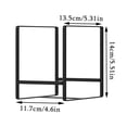 thumbnail image 5 of SUNFICON 2 Pack Plate Holders Organizers Black Upright Cabinet Dish Drying Racks Metal Plate Dish Organizers Racks Stands for Countertop and Cupboard, 5 of 8