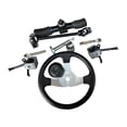 thumbnail image 4 of DYNWAVECA Go Kart 300mm Steering Wheel Steel Kit Replacement Assembly, Wear Resistant, Reliable Go Kart Steering Shaft Tie Rod Rack Kit, 4 of 10