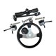 thumbnail image 4 of Kit de Volante de Acero de 300 Mm, Accesorios de Cremallera Y Piñón, Montaje, Fácil Instalación, Piezas Metálicas, Kit de Eje Ajustable, Pieza de, 4 of 9