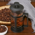 thumbnail image 3 of PC French Press Coffee Maker: Heat-Resistant Borosilicate Glass Pot for Perfect Brewing, Filtration Included – Ideal Tea Maker and Coffee Brewer, 3 of 5