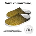 thumbnail image 6 of Yiaed Gold Glitter Gradient Print Slippers Fuzzy Warm Cozy Slippers Non Slip House Slippers For Indoor Outdoor Slippers House Slippers-46/47, 6 of 7