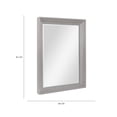 thumbnail image 5 of Espejo de Pared con marco de madera flotante gris Fine Art Tj, 5 of 5