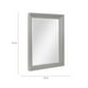 thumbnail image 5 of Espejo de Pared con marco de madera flotante gris Fine Art Tj, 5 of 5