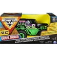 thumbnail image 2 of Monster Jam, Official Grave Digger Remote Control Monster Truck, 1:24 Scale, 2.4 GHz, for Ages 4 and Up, 2 of 7