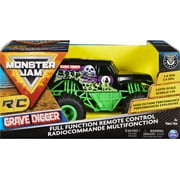 Monster Jam, Official Grave Digger Remote Control Monster Truck, 1:24 Scale, 2.4 GHz, for Ages 4 and Up