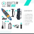 thumbnail image 4 of WINGOMART XL 12FT Inflatable Stand up Paddle Board w/Premium SUP Accessories & Carry Bag |upgraded paddle boards w/ 3 Fish Fin for Paddling |Up to 2 Person / 380LB -Tulum Edition, 4 of 10