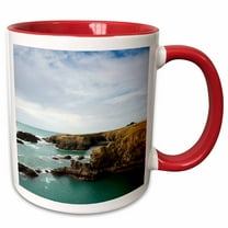 3drose, California, Mendocino Headlands State Park - Us05 Wbi1480 - Walter Bibikow, 15oz Two-tone Red Mug