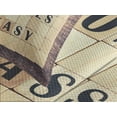 thumbnail image 4 of Ambesonne Inspirational Quilted Bedspread Set 3 Pcs, Words Scribble, King Size, Umber Sand Brown, 4 of 5