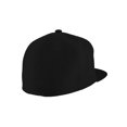 thumbnail image 4 of Top Headwear Plain Flat Bill Fitted Hat, Black 6 3/4, 4 of 4