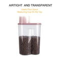 thumbnail image 5 of Pet Food Container Dog Cat Food Storage with Measuring Cup GreenJoy 2 Pack 2lb/2.5L, 5 of 7