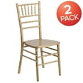 thumbnail image 2 of Flash Furniture Hercules Series Adult Size Wood Chiavari Chairs for Events, Set of 2, Gold, 2 of 14