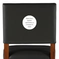 thumbnail image 5 of Linon Brook Full Back Wood Counter Stool, 24" Seat Height, Sapele Finish with Black Fabric, 5 of 12