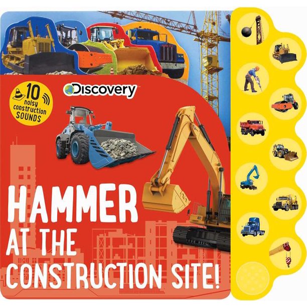 10Button Sound Books Discovery Hammer at the Construction Site