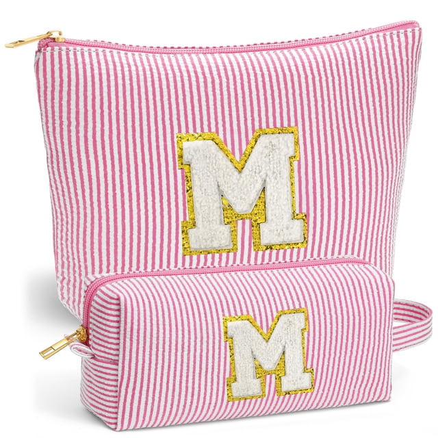 Cosmetic Case Fohufo Pink - Bolsa de maquillaje con bolsa (26 x 9 x 20 cm), color rosa