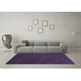 thumbnail image 3 of Ahgly Company Machine Washable Indoor Round Abstract Blue Contemporary Area Rugs, 8' Round, 3 of 4