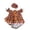 C#1, variant on Christmas Porch Goose Outfits, Classic Xmas Themed Costume for Goose Figurine, Elegant Ornament for Outdoor Garden and Courtyard Decoration