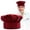 RDA, variant on Mbxmh Chef Hat Red A,Hat Adult Premium Adjustable Elastic Baker Kitchen Cooking Chef Cap Cotton Baker Home Hotel Restaurant Use