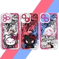 thumbnail image 2 of Funda de teléfono para Apple iPhone X XS 15 Plus 8 7 6s 13 Pro Max 12 Mini XR SE 14 Pro 11, Marvel Spidermans Hello Kitty, 2 of 5