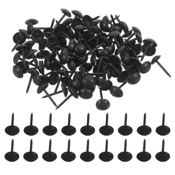 HONMEET 300Pcs Black Upholstery Nails Decorative Tacks for Furniture Vintage Metal Hardware