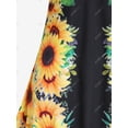 thumbnail image 4 of Vestido de Sol Talla Extra con Estampado de Girasol Rosegal  Vestidos florales de talla grande, 4 of 5