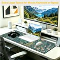 thumbnail image 5 of Extended Gaming Mouse Pad, 35.4"x15.7" Vintage Green Botanical Desk Mat for Keyboard and Mouse, Non-Slip Water-Resistant, 5 of 7