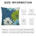 thumbnail image 5 of SHANXI  Outdoor Throw Pillow Covers Waterproof Spring Summer Geometric Elegant Blue Green Outdoor Pillow Covers for Patio Funiture Garden Couch 12x12in, 5 of 5