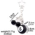 thumbnail image 2 of Magic 8 Ball Dice Keychain - y2k Lucky Star Dice Billiards Twinkling Stars a Pendant - Car Backpack for Handbags Women Men, 2 of 5
