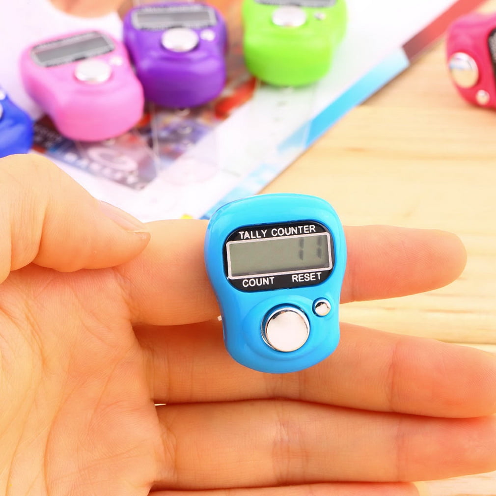 Useful Stitch Marker And Row Finger Counter LCD Electronic Digital Tally Counter 