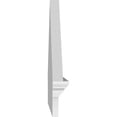 thumbnail image 4 of Ekena Millwork 56"W x 20-7/8"H x 2-3/4"P (Pitch 6/12) Peaked Cap 4 Spoke Architectural Grade PVC Combination Pediment, 4 of 8