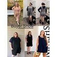 thumbnail image 2 of SHEWIN Plus Size Romper for Women Sleeveless Casual Summer Tank Jumpsuit with Pockets, Sizes 1X-5X, 2 of 10