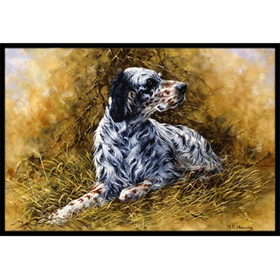 English Setter by Michael Herring Indoor or Outdoor Mat- 18 x 27