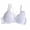 Bras - White, variant on Xdegoge Bralettes for Women Crisscross Strap Lace Bra with Deep V Neck Underwire Support for Feminine Allure, Scalloped Edges for Elegant Style, Ideal for Everyday & Special Occasions