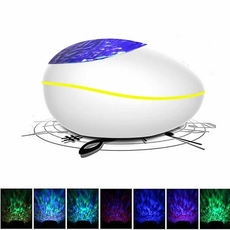 

Night Light Projector Ocean Wave Bluetooth 5.0 Bedside Lamp 8 Modes Music USB LED for Bedroom Party