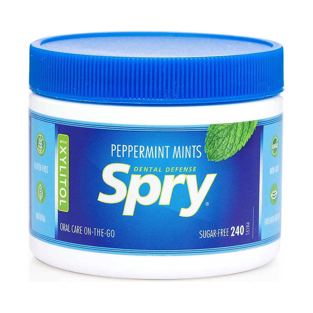 Spry Xylitol Peppermint Mints Dental Defense, 240 Ea