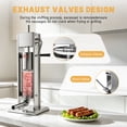thumbnail image 3 of Hakka 7L/15lb Stainless Steel Vertical Sausage Stuffer, 2-Speed Manual Meat Filler with 4 Stuffing Nozzles, 3 of 8