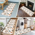 thumbnail image 5 of 2'x6' Rug Runners for Hallways Kitchen, Boho Geometric Non Slip Entryway Beside Floor Carpet Runner, Ethnic Feathers Patterns Retro Farmhouse Washable Laundry Room Bedroom Throw Rugs Mat, 5 of 8